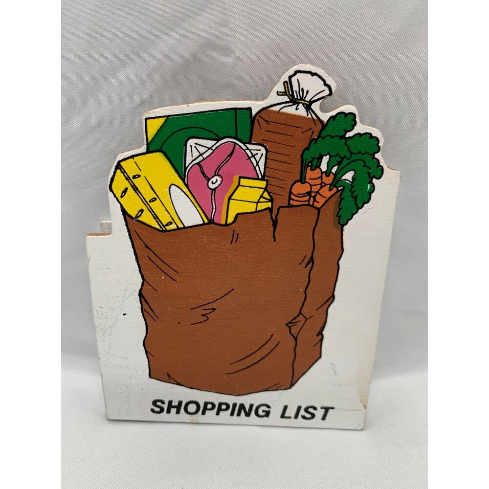 Vintage House Of Lloyd Wooden Shopping List Holder 1117